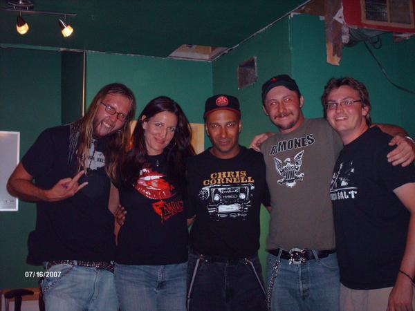 SW Hammond, Tom Morello, and the KILO radio DJs.